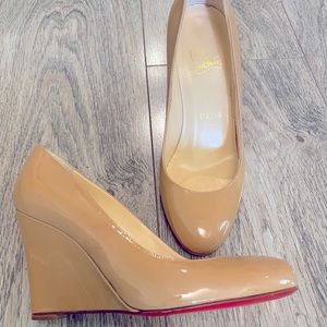 Christian Louboutin Patent Wedge Pump - Size 6.5